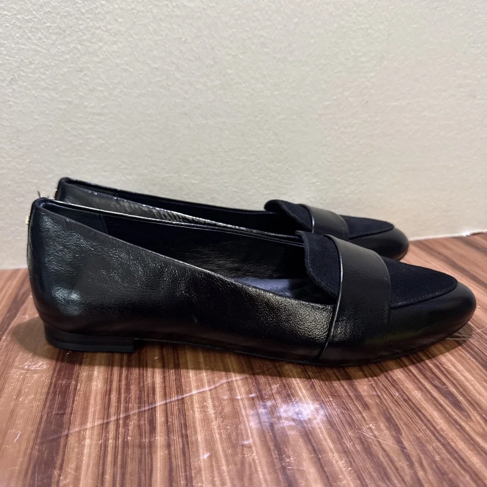 Birdies Sparrow Loafer Size 7.5 Black Licorice Suede‎ Point Toe - Picture 3 of 9